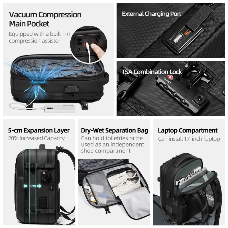 Herren-Reiserucksack mit Ein-K – Travel Backpack Anti Theft Bewertung und Preis